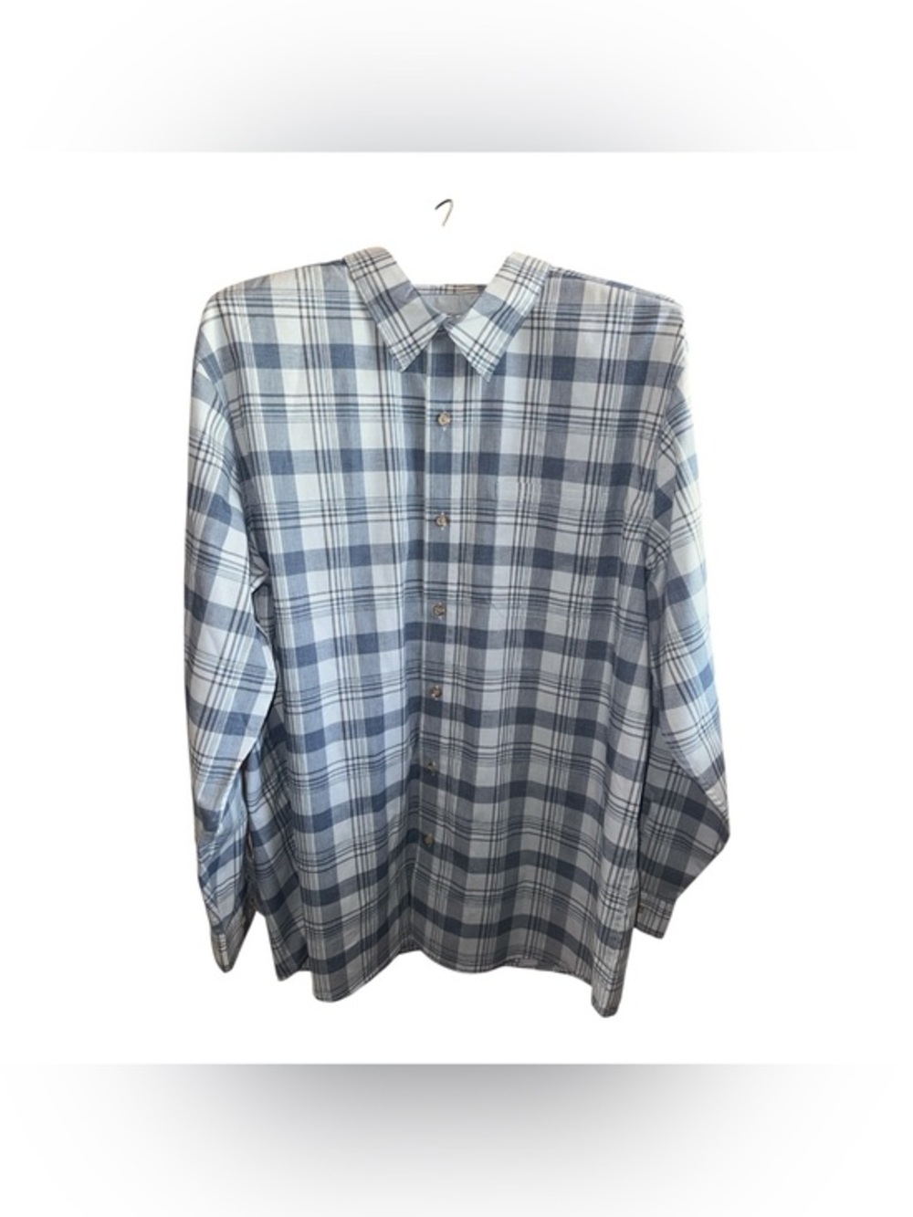 Ridgecut Toughwear Classic Blue Plaid Men's Button-Up Shirt NWOT Worn One Time